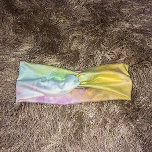 Purple tie dye twist headband!